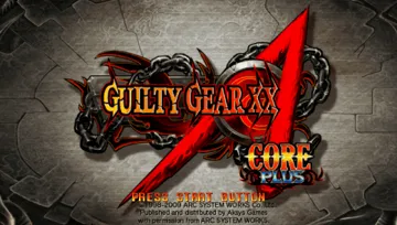 Guilty Gear XX Accent Core Plus (EU) screen shot title